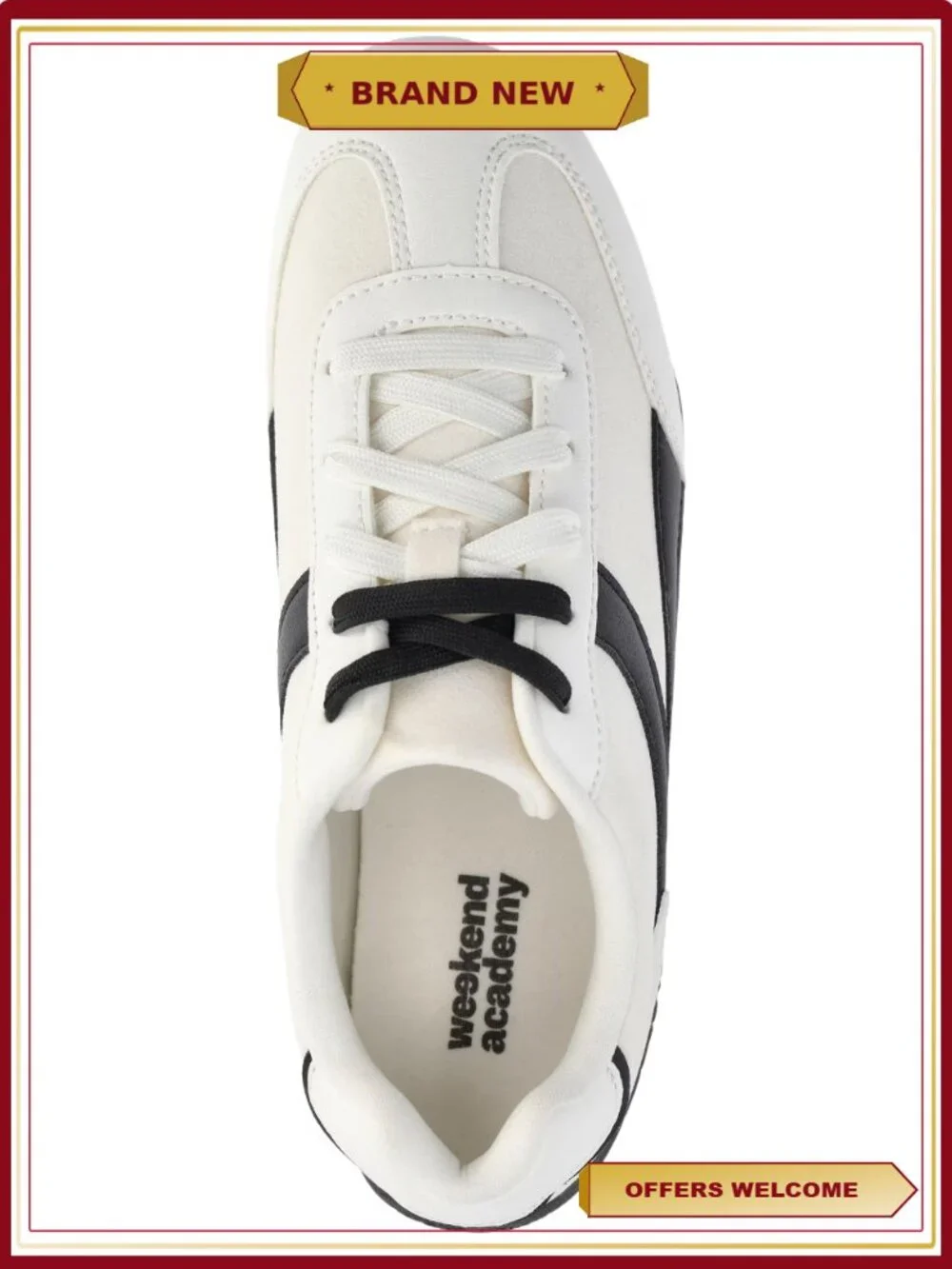 Boys Slim Faux Suede Sneakers Memory Foam Lace Up